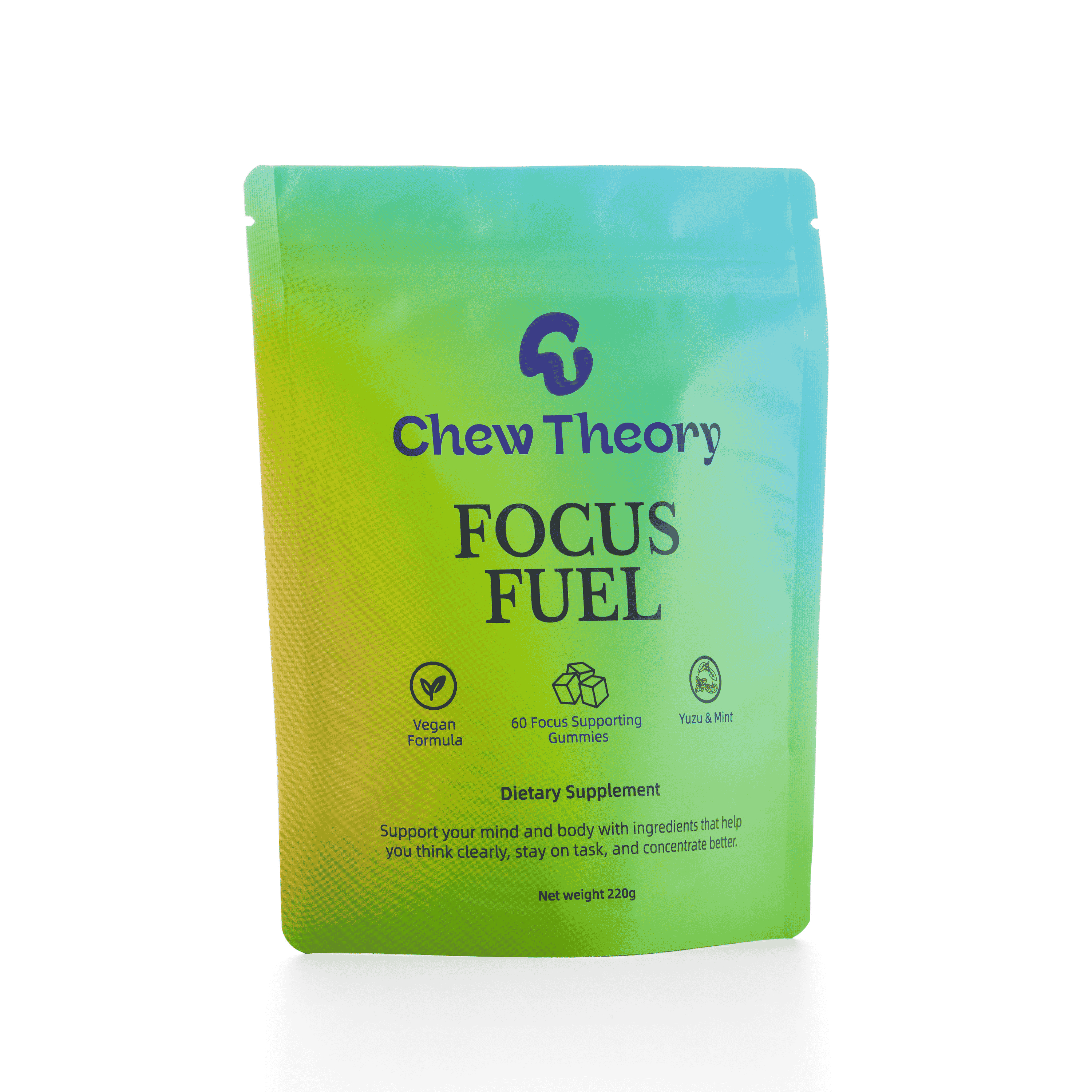Focus fuel gummies bag