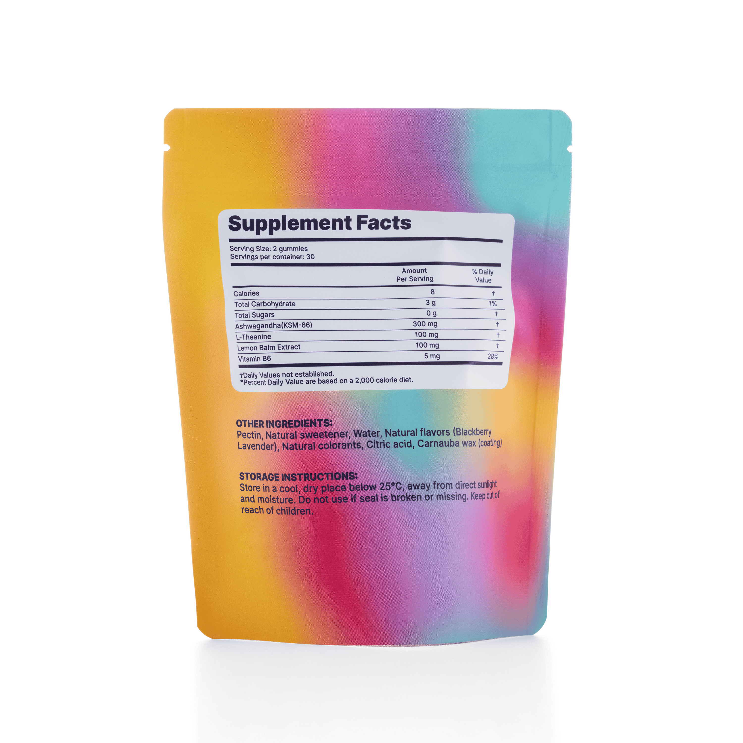 Mood Boost gummies back package